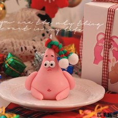 可愛卡通造型蠟燭 派大星造型 節日生日禮物, 1個, 香薰蠟燭（精美包裝）,梔子花