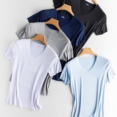 2500배송 남성 심리스 반팔 런닝 햄라인 노라인 냉감 V넥 반팔티셔츠 여름 아이스 쿨티셔츠