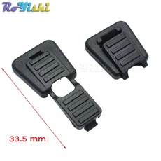 paracord amp를 위한 10pcspack 지퍼 당김 코드 끝 코드 테더 팁 코드 잠금 플라스틱 블랙, 02 C0036-B1