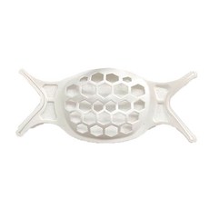 若隱百貨 3D立體矽膠口罩支架 立體透氣口罩架, 白色, 2個, 2個裝