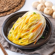 100% 국내산 백김치 무조미료 전라도 맛있는 포기백김치 아기김치, 1개, 3kg