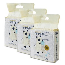 캣라이프 냄새먹는두부 프리미엄 고양이두부모래 오리지널 2mm 9kg 7Lx3, 7L