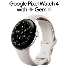 구글 픽셀 워치4 41mm WiFi 안드로이드 스마트워치 제이나미 탑재 (관부가세포함_미국정품), 와이파이, Polished Silver/Porcelain