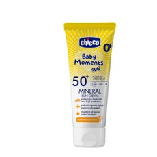 CHICCO 寶貝嬰兒輕潤防曬噴液150ml/物理防曬乳霜75ml/防曬乳霜75ml, 1個