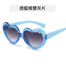 HYPZH 兒童太陽鏡 愛心花朵 女童可愛時尚遮陽墨鏡