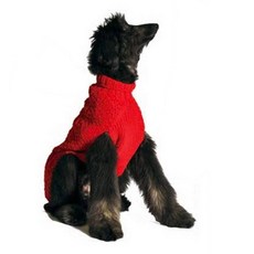 Chilly Dog Red Cable 강아지 스웨터 스몰, Chilly Dog Red Cable 강아지 스웨터,