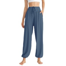 Karsaer 요가팬츠 여성용 느슨한 핏 조깅팬츠 흡한속건 시원한 느낌 로우컷 러닝팬츠 댄스 프라티스 팬츠 A0014