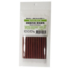 PTM 健康雞肉條 七種口味 (高鈣牛奶/高纖野菜/番茄起司/櫻桃嫩壓/煙燻鮭魚/碳烤牛排/香煎羊排) 60g/包, 1個, 櫻桃嫩鴨