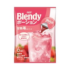 AGF Blendy 블렌디 농축 포션커피 딸기 오레 베이스 6개입, 1개