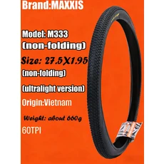맥시스 M333 페이스 MTB 자전거 타이어 26 * 1.95 2.1 27.5 27.5x2.1 29 x 29er 산악 스틸 와이어 1개, 05 27.5X1.95 WIRE