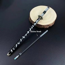 귀멸의 칼날 검 모양 20cm 볼펜 탄지로 아야바 기메츠노 패션펜슬 필기류, 시나즈가와 사네미