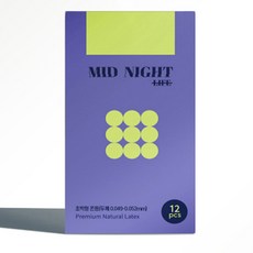 MDNT 미드나잇 라이프 콘돔, 1개, 12개입