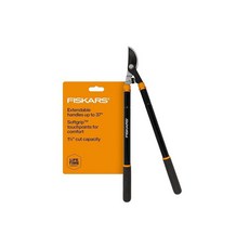 Fiskars파워기어슈퍼프루너로퍼가지치기가위38cm122837, 25-37" Extendable Bypass