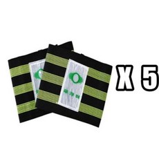 무재해 반사 기본 각반, 녹색, 10개