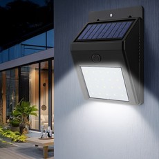 태양광 LED 조명 태양열 벽부등 마당 야외 현관 가로등 정원 실외 20LED 48COB, 20LED 상시벽부등