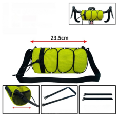 가려거든 간편휴대 라이딩 자전거 핸들 가방, 라이트그린