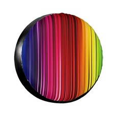 무지개 자동차 타이어 먼지 커버 트럭 여행 트레일러 방수 휠 스페어