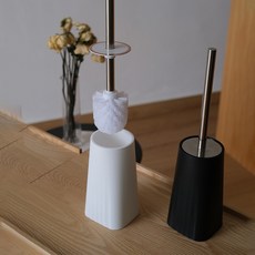 跨境不鏽鋼長柄帶底座馬桶刷套裝家用衛生間無死角清潔刷廠家批發, 如图