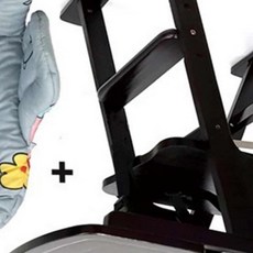 [지삼안전] 원목식탁의자 아기하이 체어 유아 용 접이식 원목 식탁 의자 쿠션 세트(단품), 상세페이지 참조