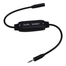 A37T 5Mm AUX 노이즈 오디오 필터 시스템용 아이 루프 접지 스테레오 차량, Bla