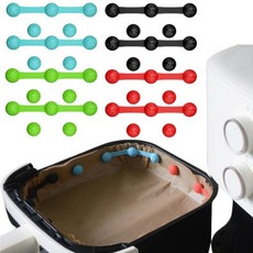 1/2세트 실리콘 에어프라이어 자석 클립 내열 안전 고정 버클 (퍼치먼트 페이퍼 라이너용) 식품 주방용품, 01 Green 1 set