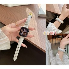 適用於 iWatch SE S1-S10 代 42/45mm Ultra 替換錶帶 皮質錶帶 蘋果錶帶 簡約純色皮帶