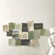 1 萬安/ 春夏秋冬ins風格季節性民宿咖啡館簡約小卡片, 1個, 四季如春