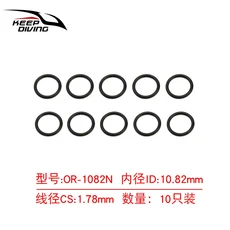 2025년 신제품 - 5/10개 스쿠버 키트 레귤레이터 및 밸브 수리를 위한 NBR/FKM 플루오로실리콘 니트릴 씰, 03 OR-1082N