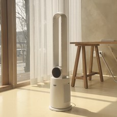 날개없는 타워형 선풍기 26년형, 화이트