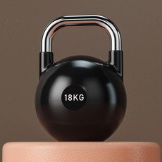 에비노 케틀벨20kg 케틀벨 10kg 덤벨 아령 운동 20kg, 1개, 1g, [18KG] 블랙