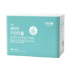 애터미 키친타올 천연펄프 프리미엄 2겹 180매 x 6ea, 6개