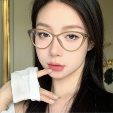 FEISEDY UV400 자외선 차단 선글라스 캣아이 프레임 고급 여성 오벌사이즈 B1476