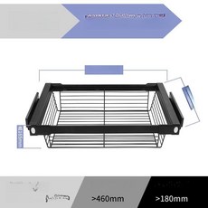 옷장 레일 바구니 붙박이장 슬라이딩 파티션 서랍식 칸막이 수납함 수납장 바스켓, 댐핑 라이트 38-43