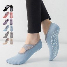 어나더뷰 1 + 1 필라테스 논슬립 덧신 요가삭스 양말 1413, 핑크, 블랙