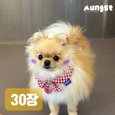 멍스트 펫페이스 강아지 고양이 볼터치 스티커, 30개, 핑크