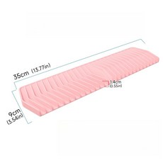 새로운 실리콘 싱크 배수 35CM 미끄럼 비누 액세서리 방지 슬로프 장식 디자인 홀더 수도꼭지 주방 농가 트레이 매트, As Shown, Pink