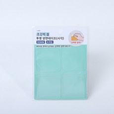 초강력 겔 투명 사각 양면 테이프, 10장, 6개입
