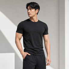 남성 머슬핏 짐웨어 스포츠 런닝 반팔티