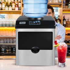Hicon 冰塊機 25KG/24H 桶裝水/手動進水 多功能製冰機, 日產：25公斤（圓冰+冰水））,上扣桶裝水款, N/A