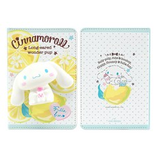 정품 산리오 캐릭터 말랑 스퀴시 입체 다이어리, 시나모롤, 1개