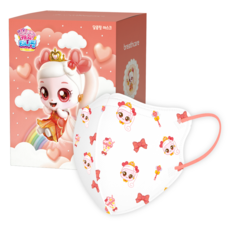 브리드케어 캐치티니핑 시즌4 일회용 마스크 아동용 소형 S, 25개입, 1개, 달콤핑