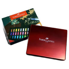 FABER-CASTELL 輝柏 金屬珠光水彩塊套組-24色 德國製 美術繪畫 珠光顏料, 24色