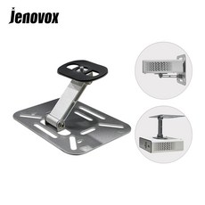 Jenovox 빔프로젝터 거치대 다용도 미니빔 벽마운트 천장 브라켓, 데스크탑 스탠드 검정, 1개