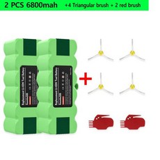 룸바500 배터리 14.4V 6800mAh 업그레이드 리튬 이온 500 600 700 800 890 880 870 860 790 780, GERMANY, 2 6.8ah 4and 2red