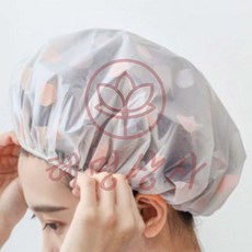 물방울 샤워캡 핑크 혜명상사