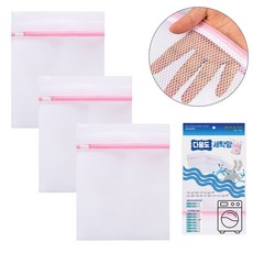 넓은 세탁망 50X60cm, 화이트, 3개