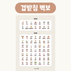 [마법한글딱지] 한글 벽보/숫자 수 100판 구구단/ 알파벳 벽보 / 유아 초등 학습 포스터 : 자음 /모음 /받침 없는 글자 음절 / 쌍받침 겹받침 / 복잡한 모음 이중모음, 겹받침 쌍받침 벽보