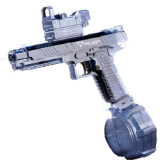 電動水槍 連發水槍 二合一手拉 自動吸水 兒童高壓可充電 大容量 玩具水槍 換彈式電池, 1個, 【七彩燈光款】2011-藍色,【防水-連發-送禮彩盒】, 【七彩燈光款】2011-藍色