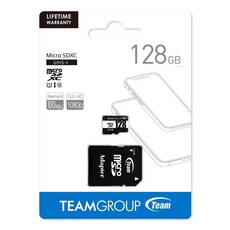 十銓TeamGroup 128GB Micro SDXC 記憶卡 UHS-I U1 A1, 1個
