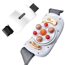 【RTAKO】便攜式無線按摩腰帶 電動砭石揉腹儀 砭石揉腹按摩器 腰部按摩 腹部按摩 暖宮腰帶 暖腹器, 大砭石按摩腰帶, 【充電款】